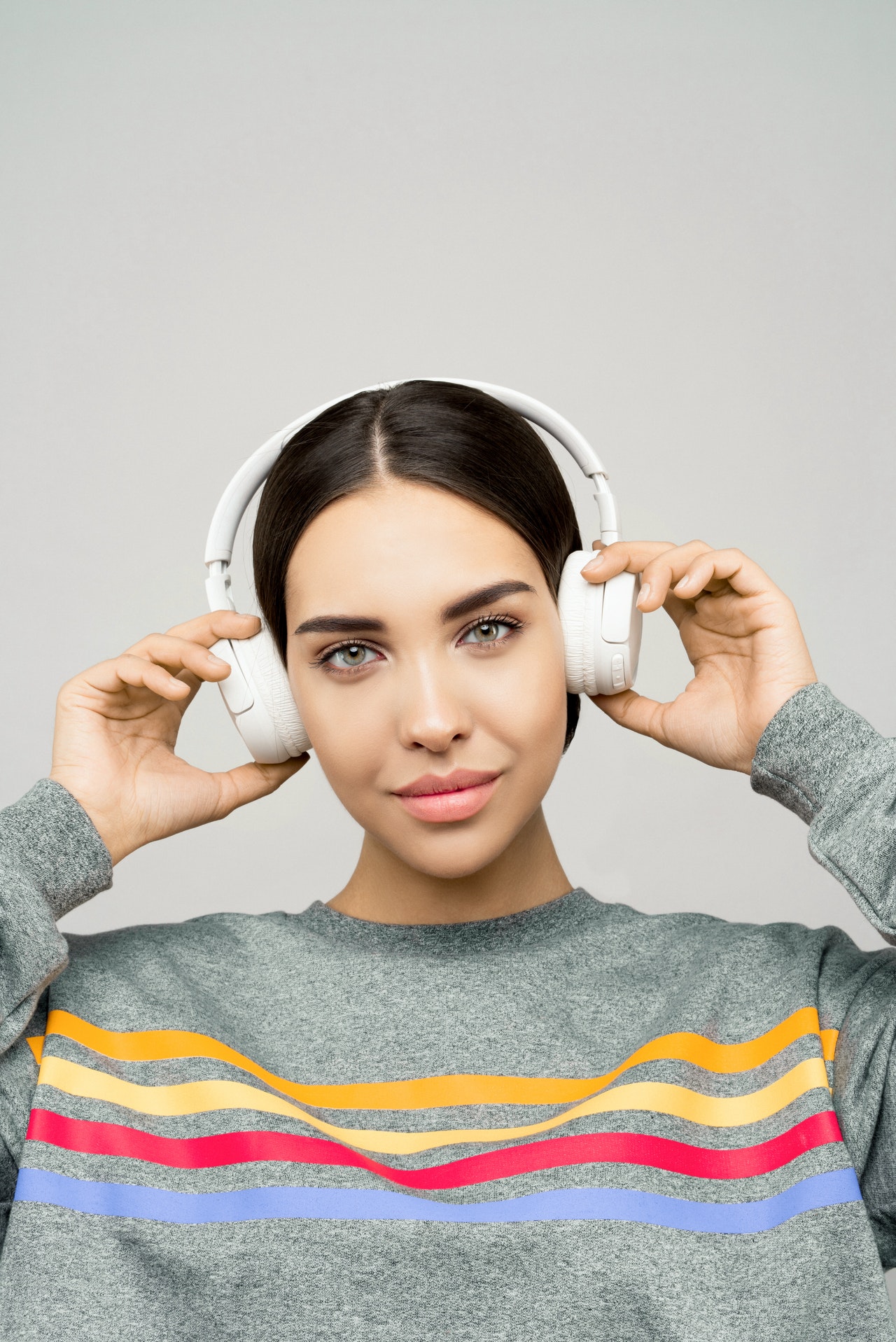 Woman with headphones